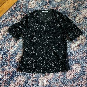 Asos short sleeve polka dot shirt